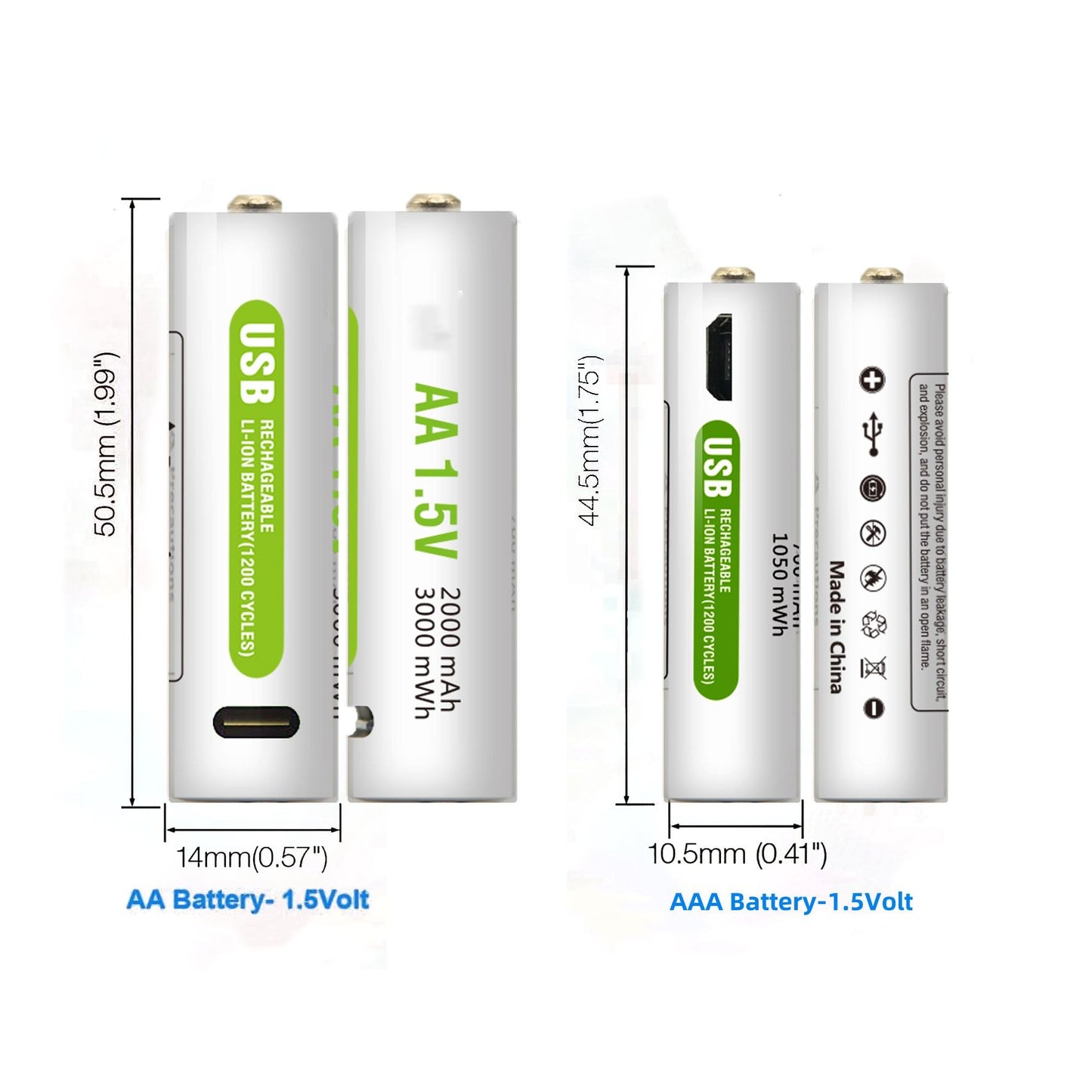 USB Rechargeable Battery For Toys & Home Appliance