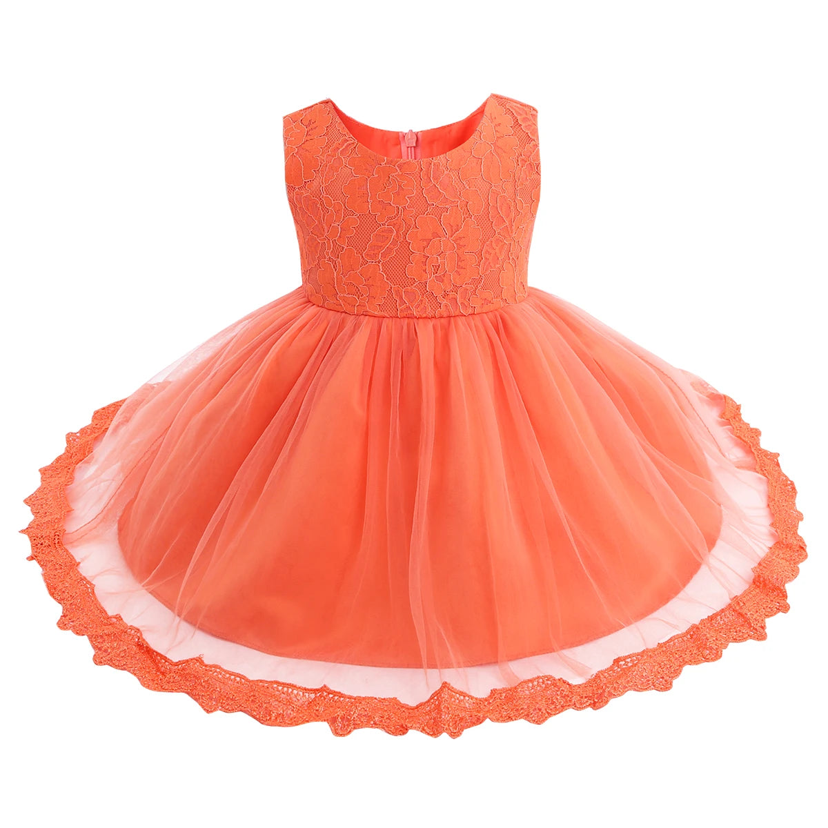 Infant Baby Girls Clothes Flower Girl Dress Toddler Formal Floral Lace Newborn Princess Wedding Bridesmaid Easter Party Dresses