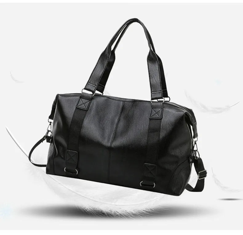 Fashion men Travel Bag Luggage Bag Large Capacity Leather Portable Business handbag crossbody Casual Men's Bag shoulder Trip Bag