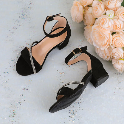 Kids shoes wholesale whiteBlack Princess High-Heel Shoes for Girls for school shoes for girls Balletdance shoes girldress shoes