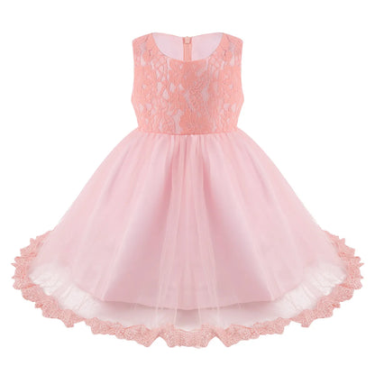 Infant Baby Girls Clothes Flower Girl Dress Toddler Formal Floral Lace Newborn Princess Wedding Bridesmaid Easter Party Dresses