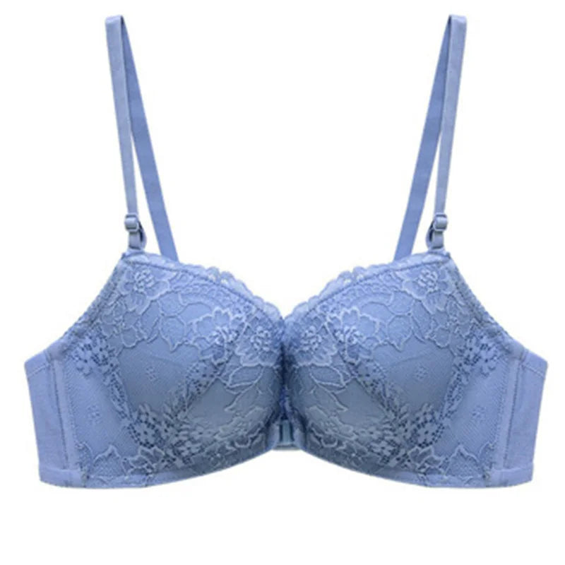 Elovegirl Front Bra Closure Bras For Woman Push Up Lingerie Wireless Bra Seamless Femme Comfort Women's Underwear Brassiere