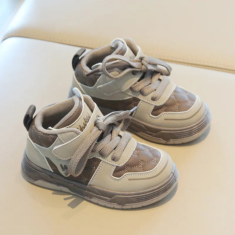 2025 High-Top Casual Sneakers for Boys and Girls Soft-Soled Bread Shoes for Spring Fall Autumn Sports Comfortable Baby Shoes