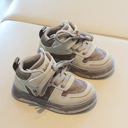 2025 High-Top Casual Sneakers for Boys and Girls Soft-Soled Bread Shoes for Spring Fall Autumn Sports Comfortable Baby Shoes