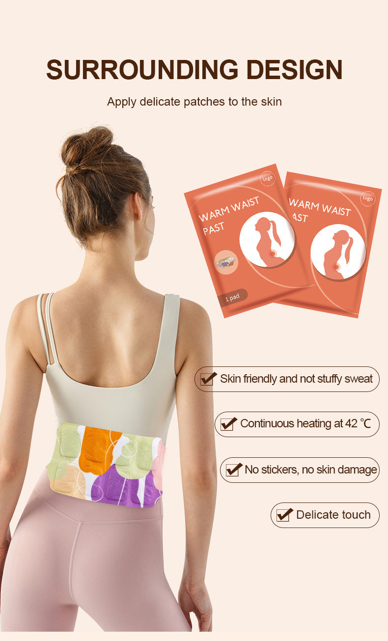Pain Relief Self-Heating Waist Hot Patch (সেল্ফ হিটিং ব্যথা উপশম কোমরের করার গরম প্যাচ)