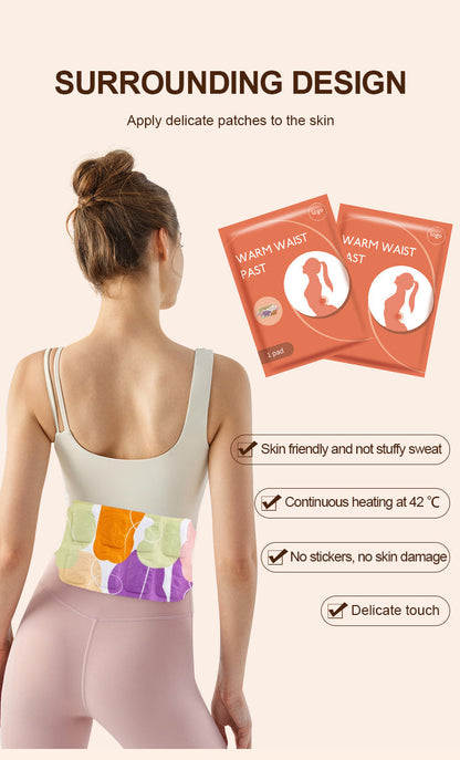 Pain Relief Self-Heating Waist Hot Patch (সেল্ফ হিটিং ব্যথা উপশম কোমরের করার গরম প্যাচ)