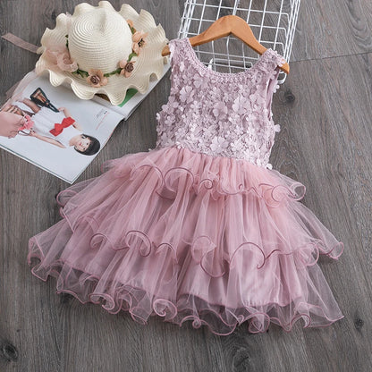 Princess Girls Dress Baby Girls Clothes Children Clothing Summer Party tutu Kids Dresses for Girls Toddler Girls Casual Dress