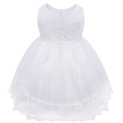 Infant Baby Girls Clothes Flower Girl Dress Toddler Formal Floral Lace Newborn Princess Wedding Bridesmaid Easter Party Dresses