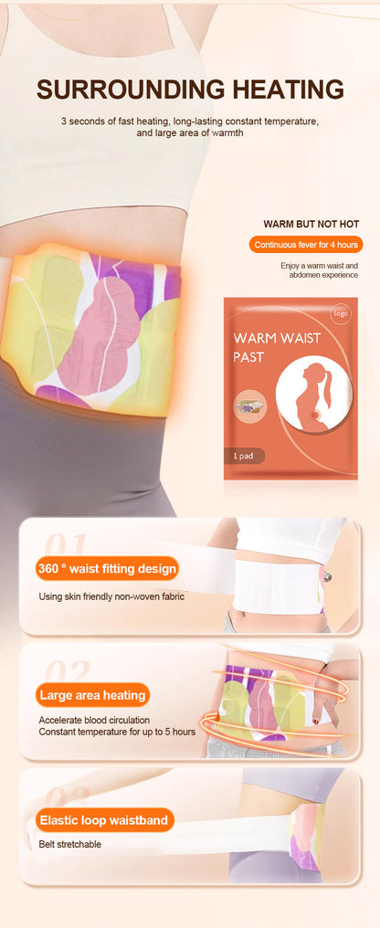 Pain Relief Self-Heating Waist Hot Patch (সেল্ফ হিটিং ব্যথা উপশম কোমরের করার গরম প্যাচ)