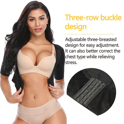 Women Upper Arm Shaper Post Surgical Slimmer Compression Sleeves Slimming Vest Humpback Posture Corrector Tank Tops Shapewear