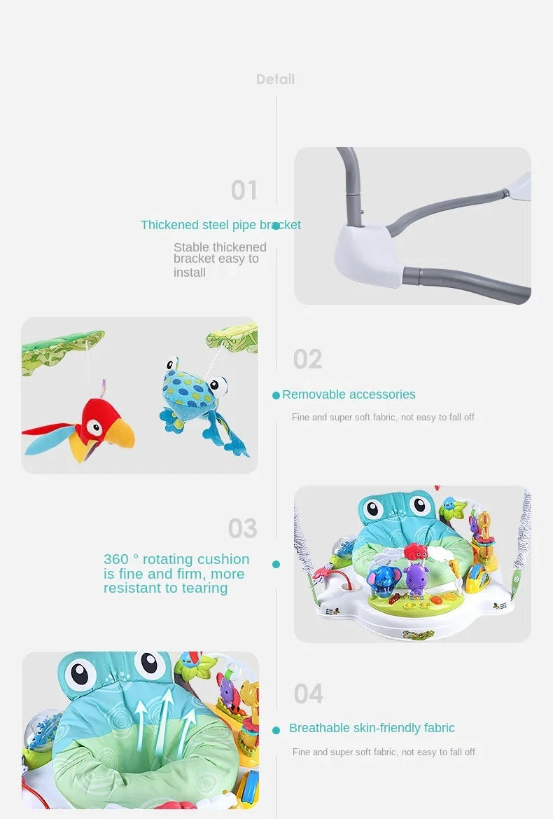 LazyChild Baby Bouncing Chair Bouncing Swing Chair Baby Jumping Chair Baby Fitness Frame Enhance Leg Strength 2023 New