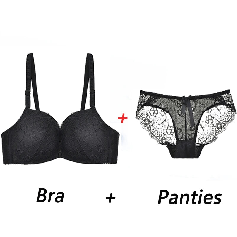 Elovegirl Front Bra Closure Bras For Woman Push Up Lingerie Wireless Bra Seamless Femme Comfort Women's Underwear Brassiere