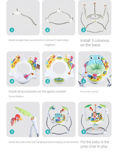 LazyChild Baby Bouncing Chair Bouncing Swing Chair Baby Jumping Chair Baby Fitness Frame Enhance Leg Strength 2023 New