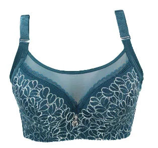 Spring women full lace bra two-piece cups give structure&shape,cure-contouring seams balance structurre security cotton bh C3312