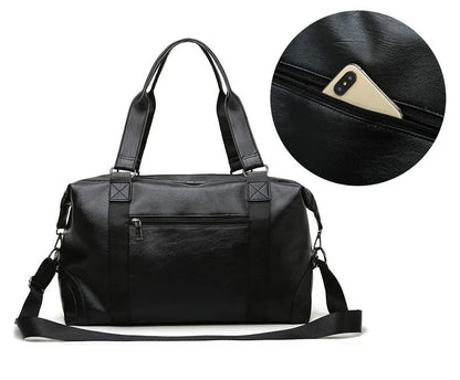 Fashion men Travel Bag Luggage Bag Large Capacity Leather Portable Business handbag crossbody Casual Men's Bag shoulder Trip Bag