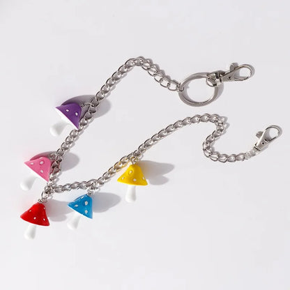 Women Cute Waist Chain Multicolor Acrylic Flower Pants Trousers Chain Punk Jewelry