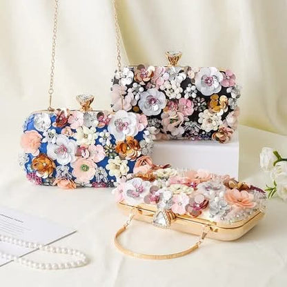 Women Clutches Flower Bags for Formal Evening