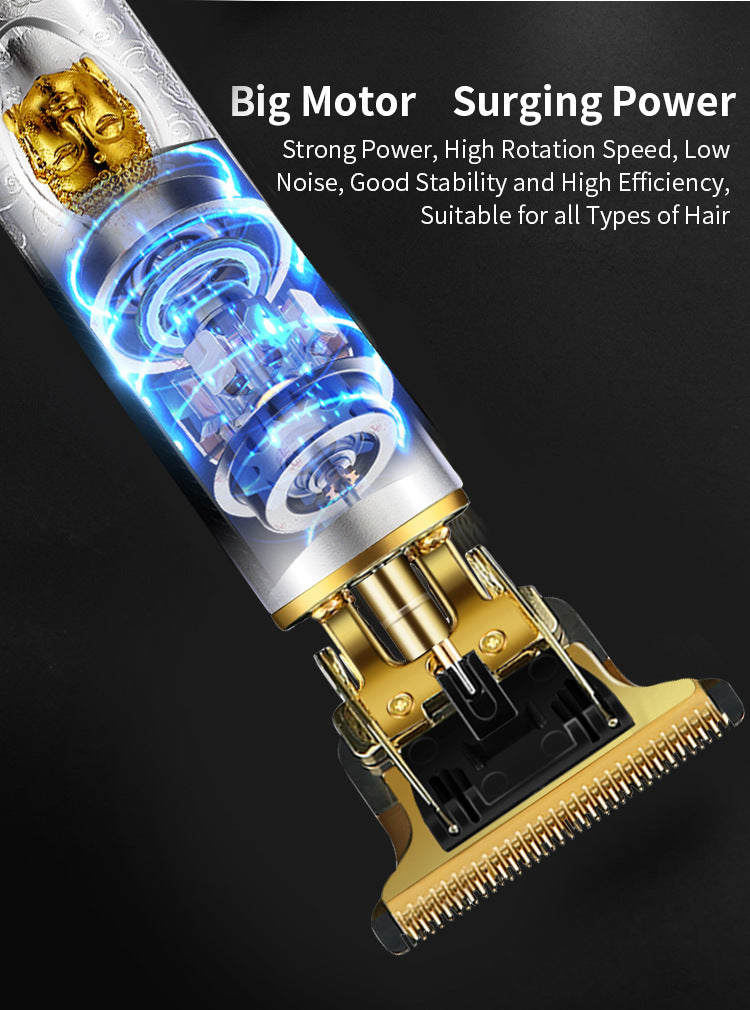 Cross-Border Electric Hair Clipper, Hair Clipper, Hair Clipper, Oil Head Carving Razor, Bald Hair Clipper