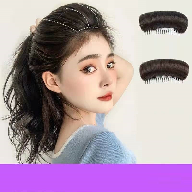 Wig piece for women, fluffy hair root, simulated hair pad, invisible hair top heightening and curling tool, hair pad artifact (Available)