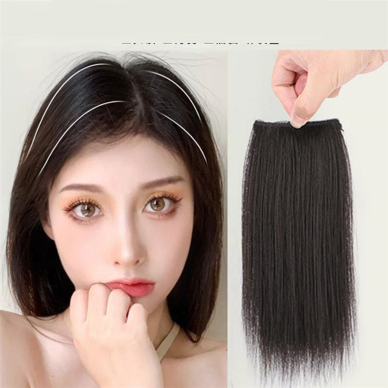 Wig piece hair root fluffy pad hair piece on both sides thickening hair volume invisible hair extension one-piece head hair (Available)