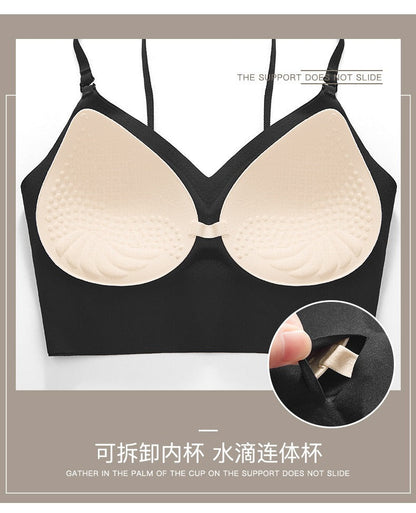 U-shaped beautiful back underwear for women with small chest gathered (Available))