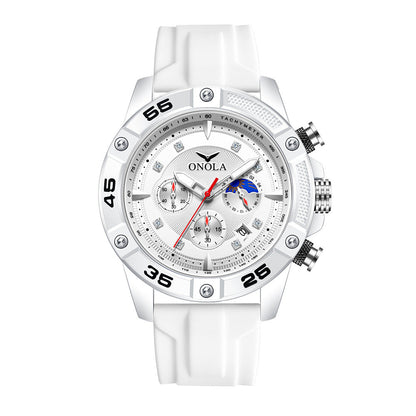 Fashion Casual New Style Multifunctional Quartz Waterproof Tape Watch