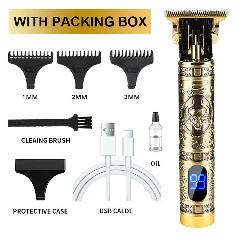 Cross-Border Electric Hair Clipper, Hair Clipper, Hair Clipper, Oil Head Carving Razor, Bald Hair Clipper