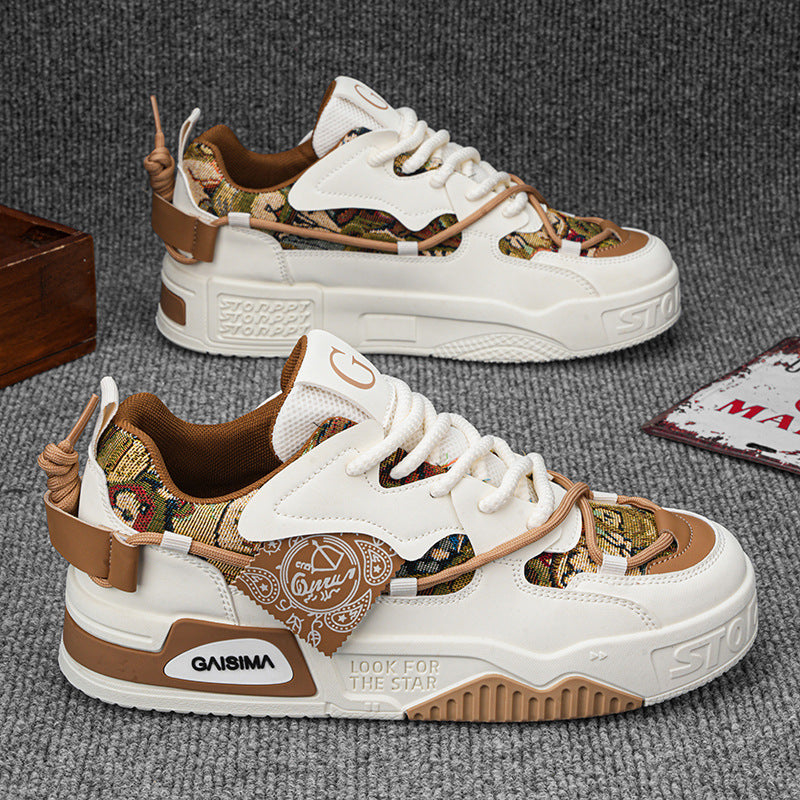 New Men's Versatile Casual Shoes Thick-soled Non-slip