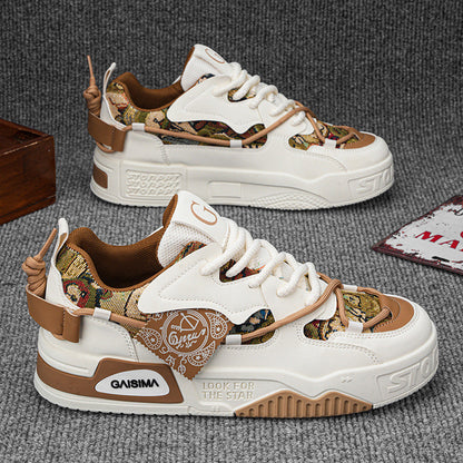 New Men's Versatile Casual Shoes Thick-soled Non-slip