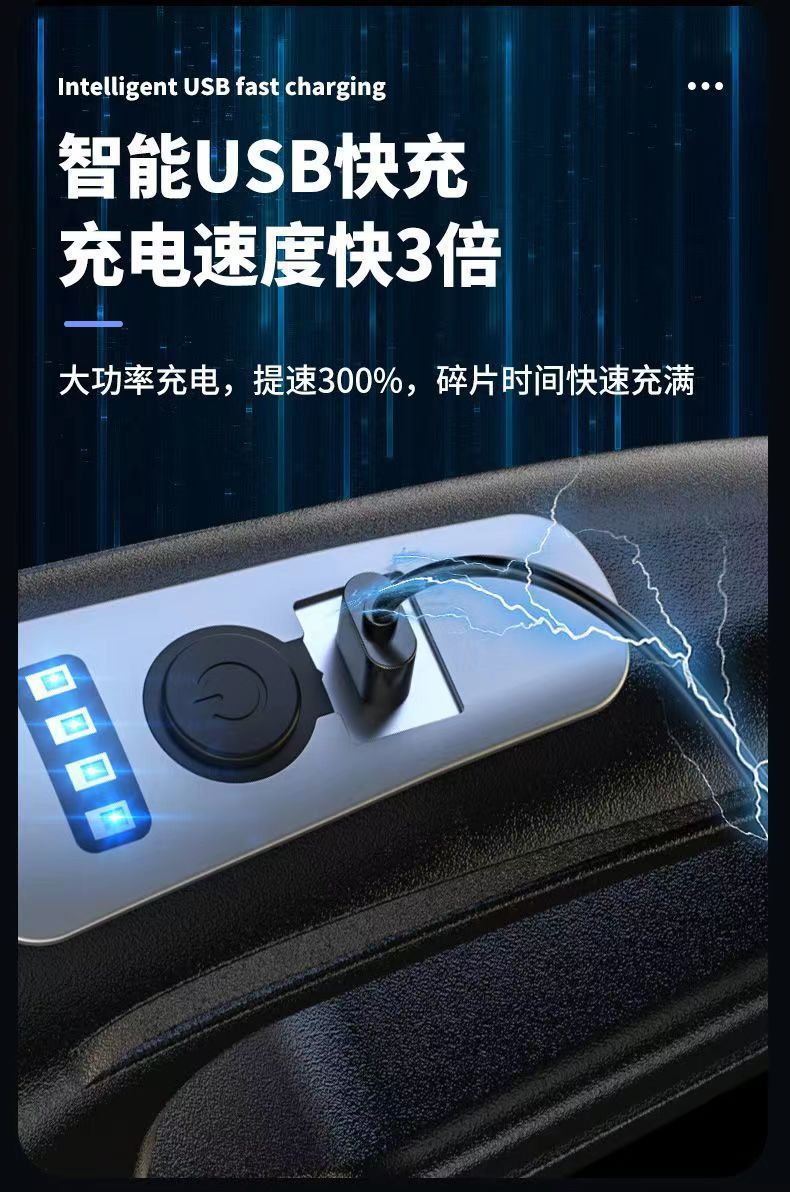 Cross-Border High-Power Wireless Car Vacuum Cleaner, Strong Suction, High-Power Car and Home Dual-Purpose Handheld Portable Vacuum Cleaner