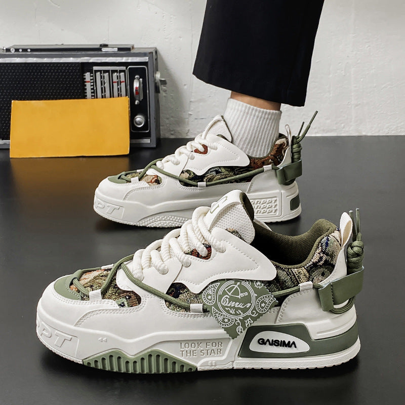 New Men's Versatile Casual Shoes Thick-soled Non-slip