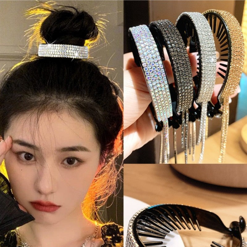 Ball Head Clip Temperament fixer tassel hair accessories  (Available)