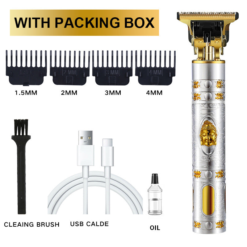 Cross-Border Electric Hair Clipper, Hair Clipper, Hair Clipper, Oil Head Carving Razor, Bald Hair Clipper