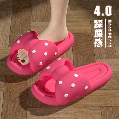 Bowknot slippers for women summer cute Sandal  (Available)