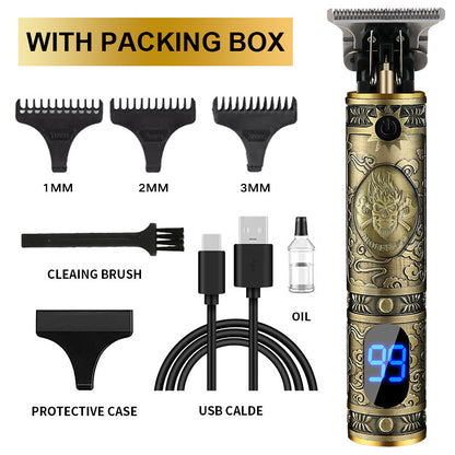 Cross-Border Electric Hair Clipper, Hair Clipper, Hair Clipper, Oil Head Carving Razor, Bald Hair Clipper
