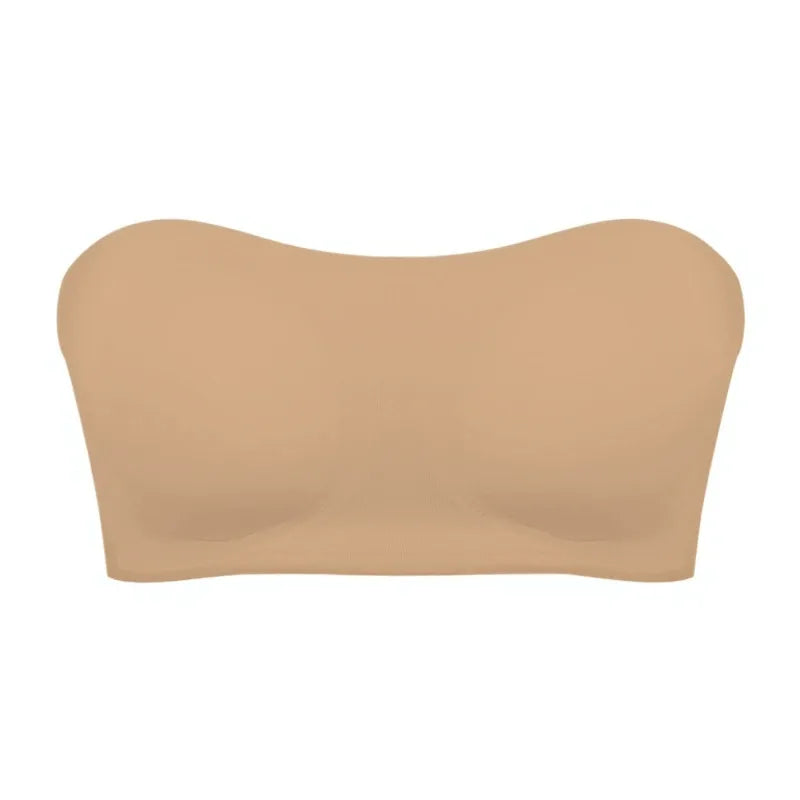 Women's strapless bra cross side buckle underwear  (Available)