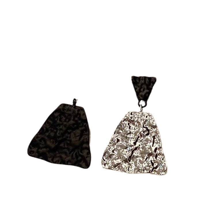 Sterling Silver Needle Creative Low-key Matching Earrings (Available)