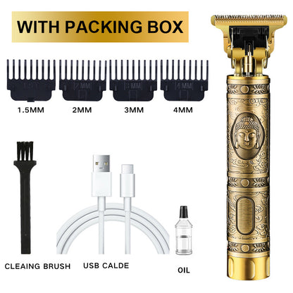 Cross-Border Electric Hair Clipper, Hair Clipper, Hair Clipper, Oil Head Carving Razor, Bald Hair Clipper