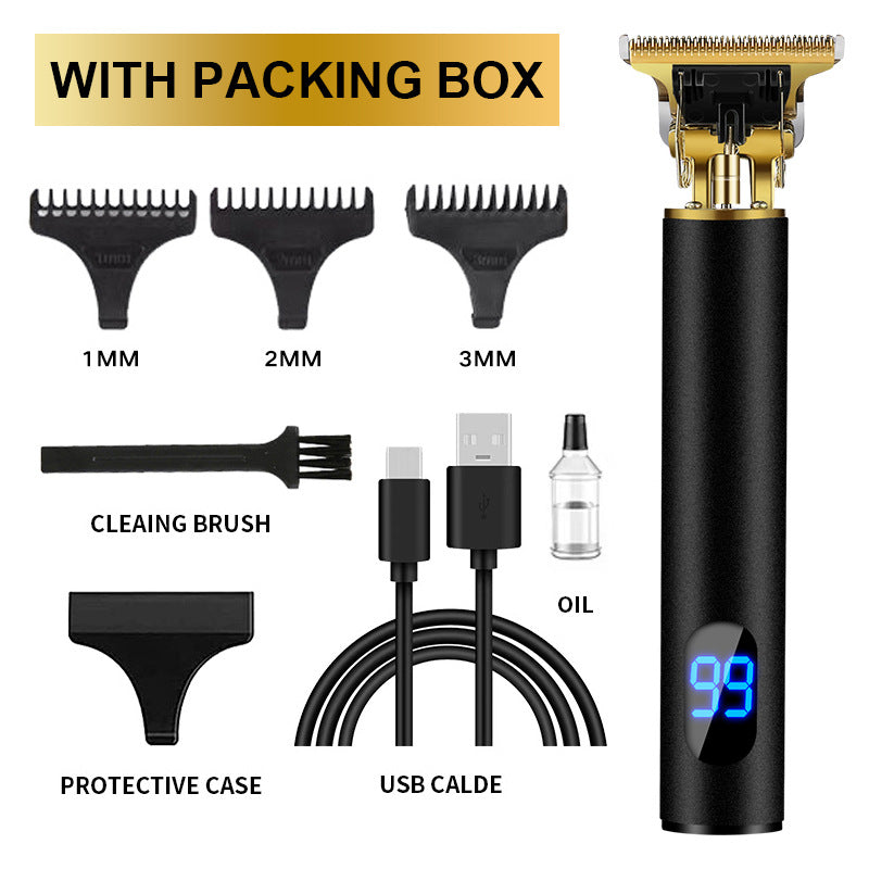 Cross-Border Electric Hair Clipper, Hair Clipper, Hair Clipper, Oil Head Carving Razor, Bald Hair Clipper