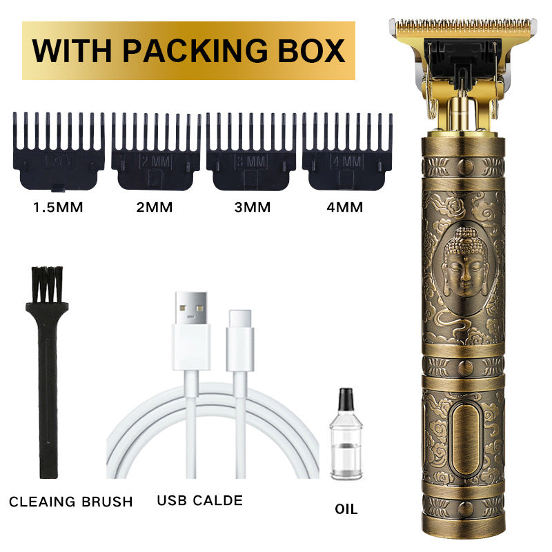 Cross-Border Electric Hair Clipper, Hair Clipper, Hair Clipper, Oil Head Carving Razor, Bald Hair Clipper