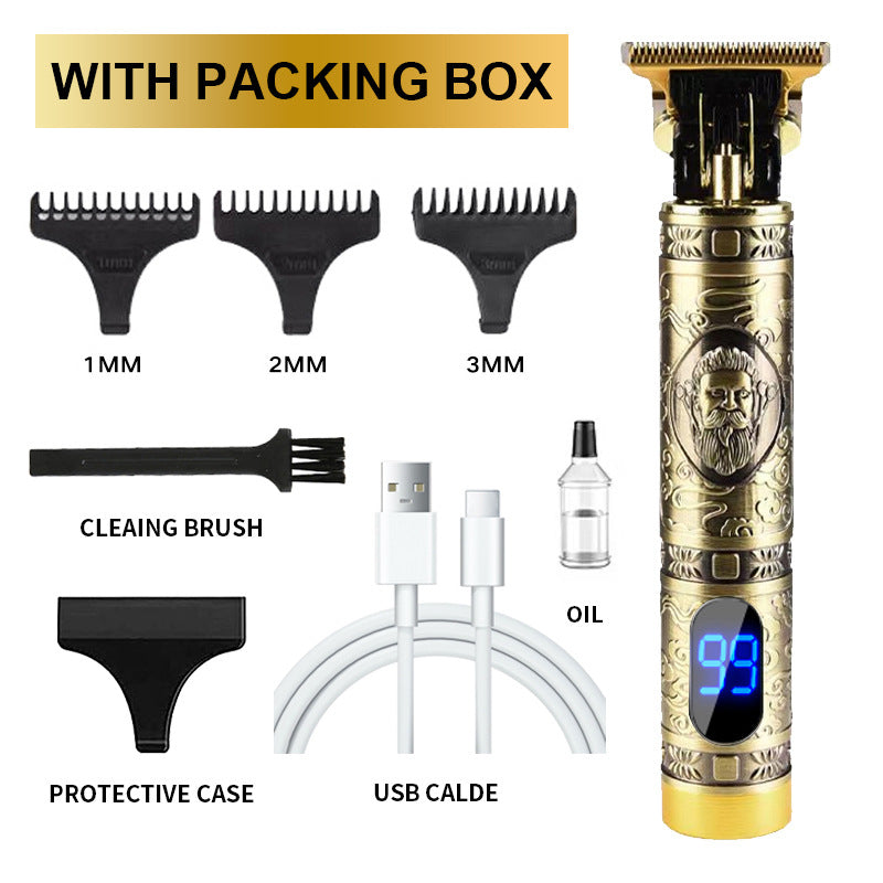 Cross-Border Electric Hair Clipper, Hair Clipper, Hair Clipper, Oil Head Carving Razor, Bald Hair Clipper