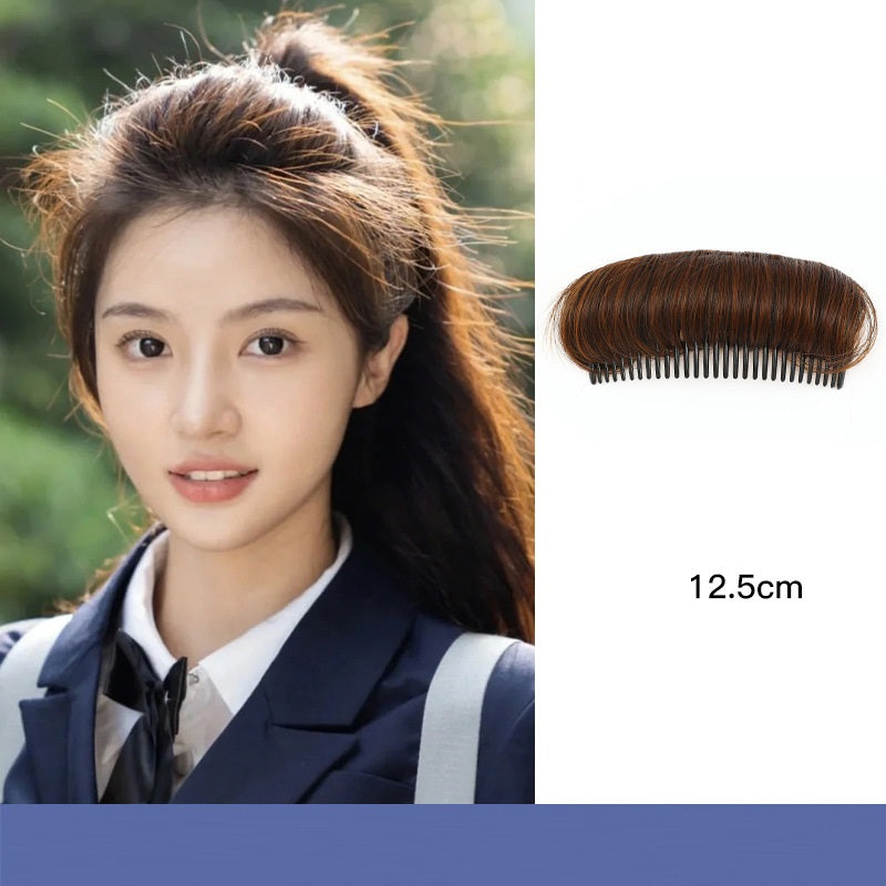 Wig piece for women, fluffy hair root, simulated hair pad, invisible hair top heightening and curling tool, hair pad artifact (Available)
