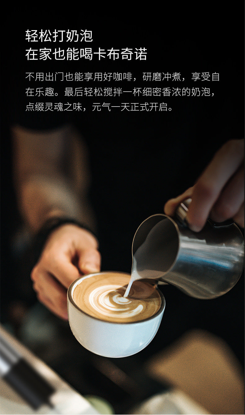Cross-border new electric milk frother portable coffee cream milk whipper color box packaging automatic milk frother explosions