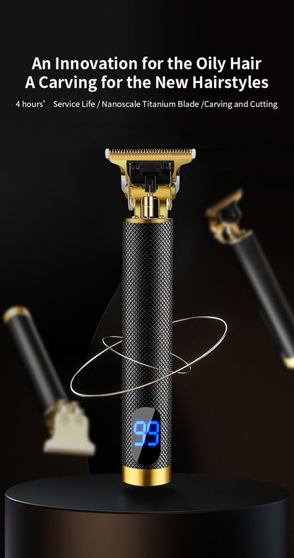 Cross-Border Electric Hair Clipper, Hair Clipper, Hair Clipper, Oil Head Carving Razor, Bald Hair Clipper