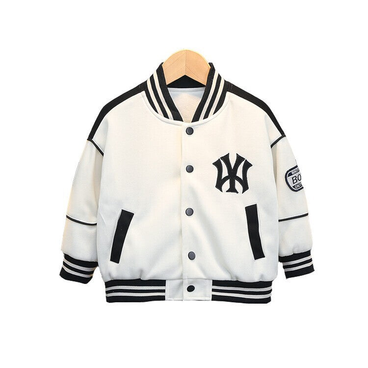 Boys' Wy Baseball Jacket 2026 Spring and Autumn New Children's Trendy Brand Foreign Trade Jacket for Young Children Wholesale
