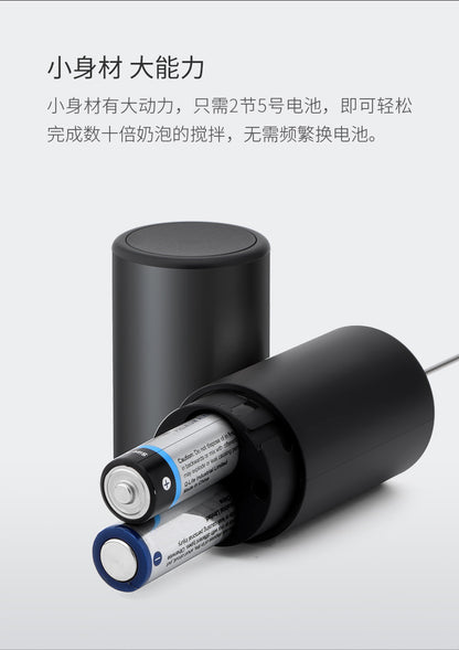 Cross-border new electric milk frother portable coffee cream milk whipper color box packaging automatic milk frother explosions