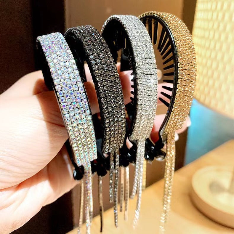 Ball Head Clip Temperament fixer tassel hair accessories  (Available)