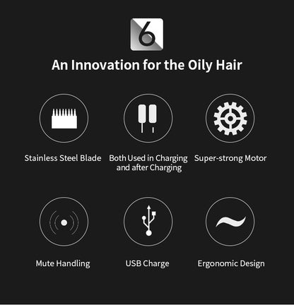 Cross-Border Electric Hair Clipper, Hair Clipper, Hair Clipper, Oil Head Carving Razor, Bald Hair Clipper
