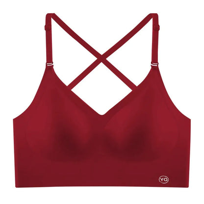 U-shaped beautiful back underwear for women with small chest gathered (Available))