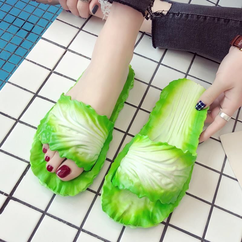 Fashion Creative Cabbage Slippers For Women  (Available)